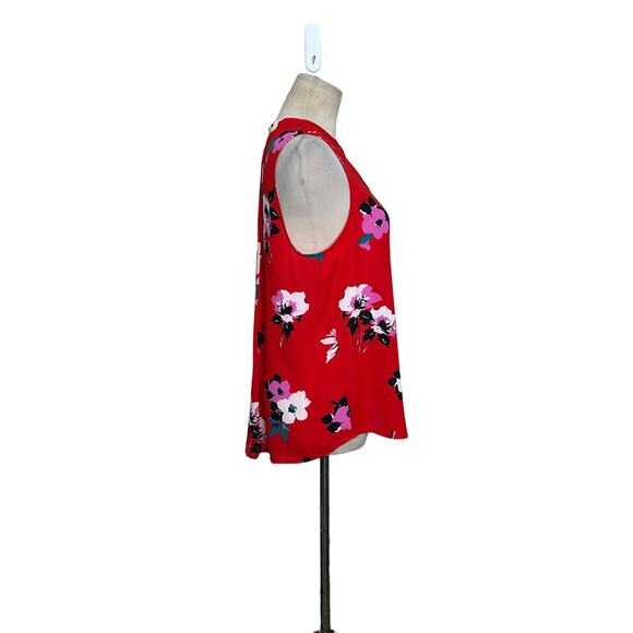 41 Hawthorn red floral sleeveless blouse size Small - Picture 6 of 16